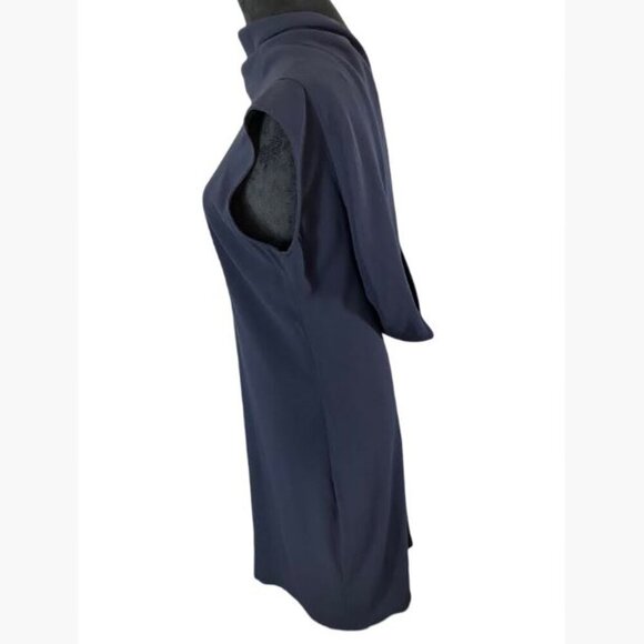 Vintage Ellen Tracy Sexy Backless Draped Sheath Body Hugging Dress Size 8  EUC - Picture 7 of 10